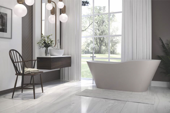 Ванна каменная белая Holbi Afrodita SCW Solid Surface