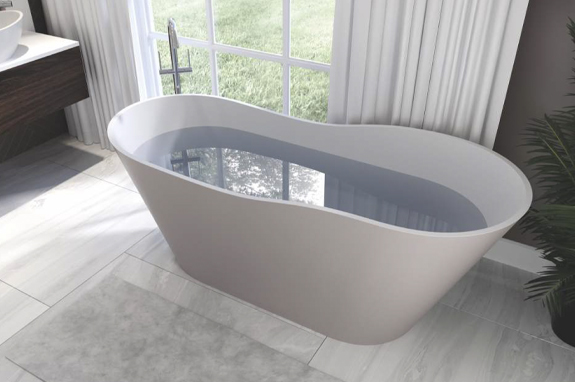 Ванна каменная белая Holbi Afrodita SCW Solid Surface