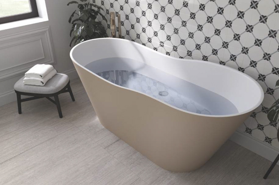 Ванна каменная белая Holbi Afrodita SCW Solid Surface