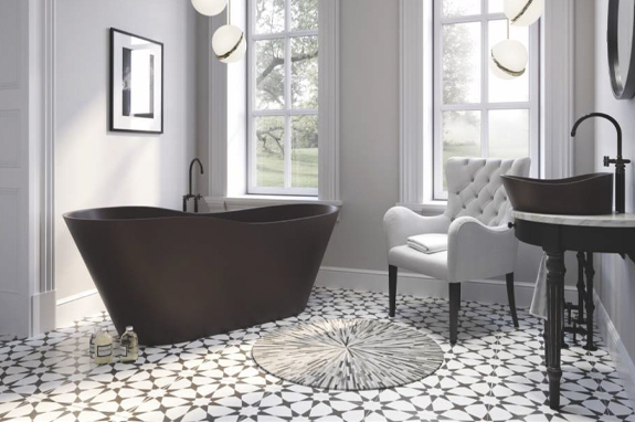 Ванна каменная белая Holbi Afrodita SCW Solid Surface