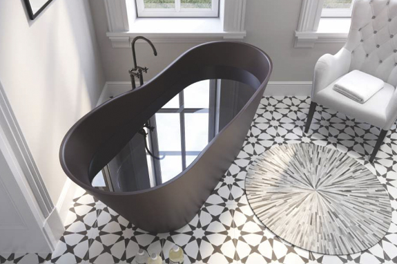 Ванна каменная белая Holbi Afrodita SCW Solid Surface