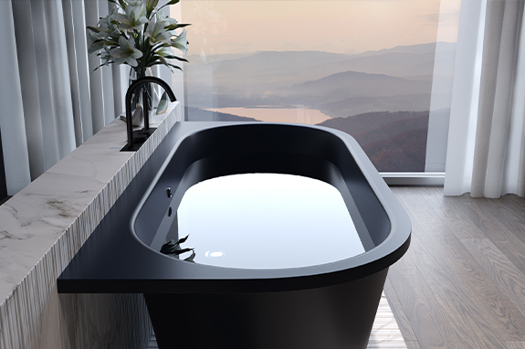 Ванна каменная белая Holbi Galatea SCW Solid Surface