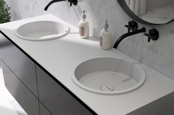 Столешница каменная Holbi STL20 45 Solid Surface