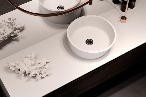 Столешница каменная Holbi STL20 45 Solid Surface