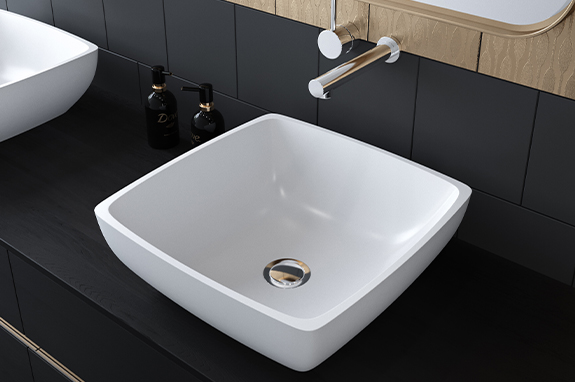 Раковина каменная бетон Holbi Jupiter NC Solid Surface