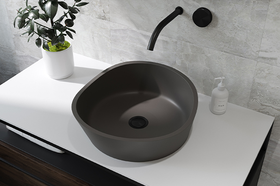 Раковина каменная бетон Holbi Mars NC Solid Surface