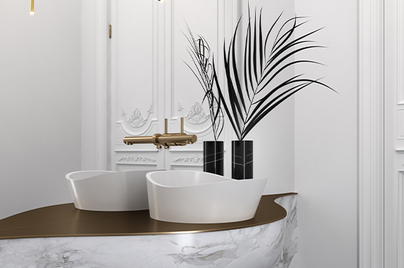 Раковина каменная бетон Holbi Mars NC Solid Surface