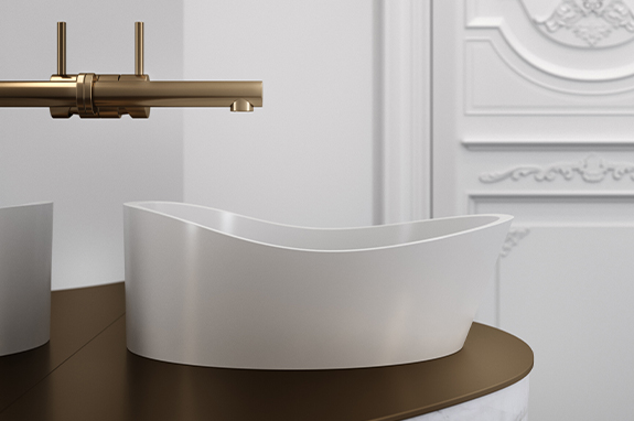 Раковина каменная бетон Holbi Mars NC Solid Surface