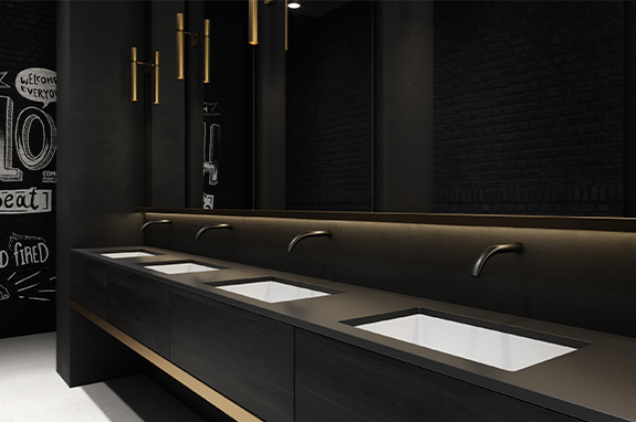 Раковина каменная одноцветная Holbi Neptun 65 SC RAL Solid Surface