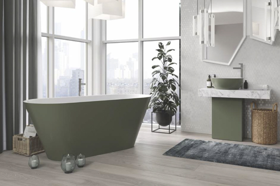 Ванна каменная бетон Holbi Selena NC Solid Surface