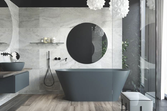 Ванна каменная бетон Holbi Selena NC Solid Surface