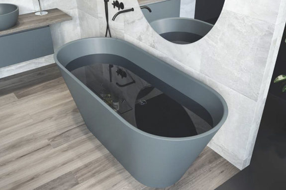 Ванна каменная бетон Holbi Selena NC Solid Surface