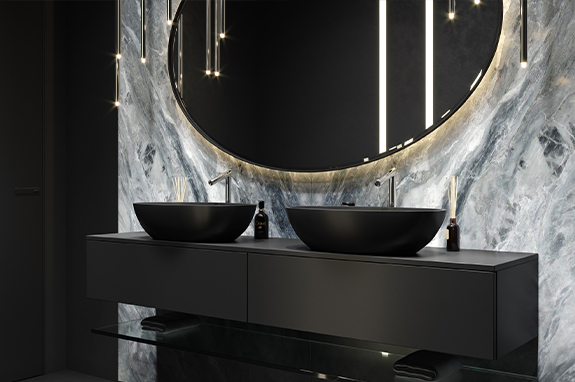 Раковина каменная бетон Holbi Tefia NC Solid Surface