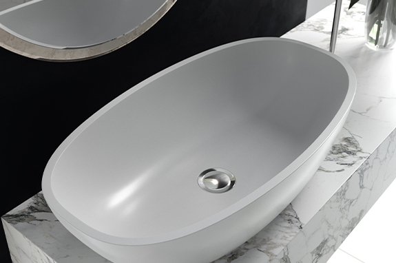 Раковина каменная бетон Holbi Tefia NC Solid Surface
