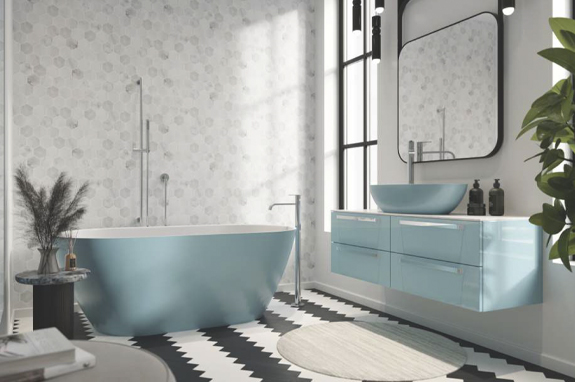 Ванна каменная белая Holbi Venus New SCW Solid Surface