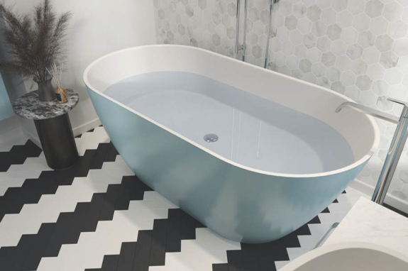 Ванна каменная белая Holbi Venus New SCW Solid Surface