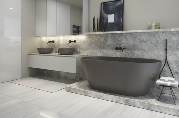 Ванна каменная белая Holbi Venus New SCW Solid Surface