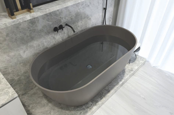 Ванна каменная белая Holbi Venus New SCW Solid Surface