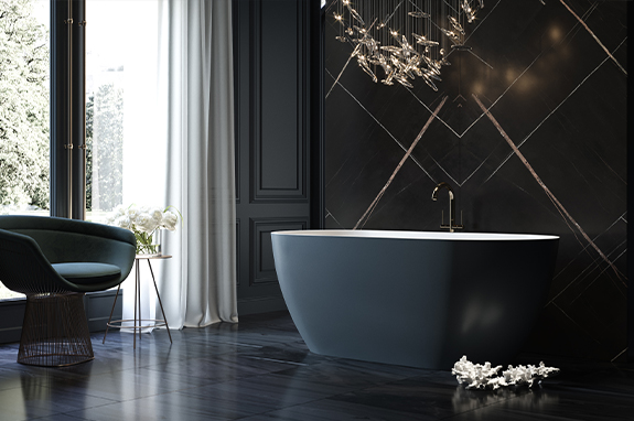 Ванна каменная белая Holbi Venus SCW Solid Surface