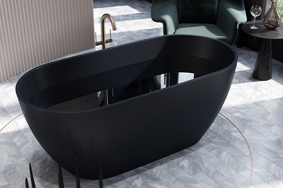 Ванна каменная белая Holbi Venus SCW Solid Surface