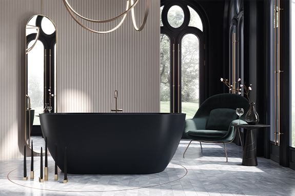 Ванна каменная белая Holbi Venus SCW Solid Surface