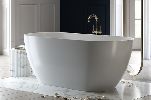 Ванна каменная белая Holbi Venus SCW Solid Surface