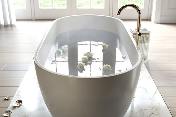 Ванна каменная белая Holbi Venus SCW Solid Surface