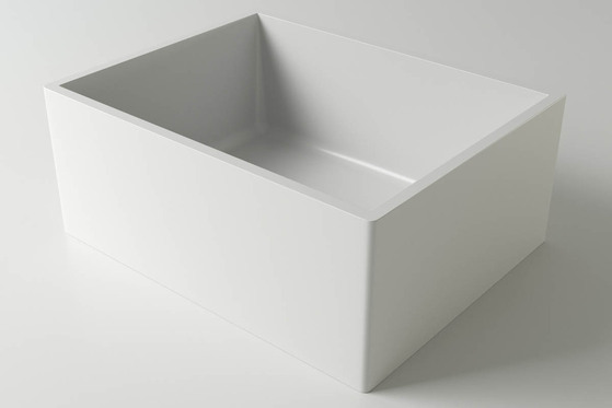Раковина каменная белая Holbi Halley SCW Solid Surface