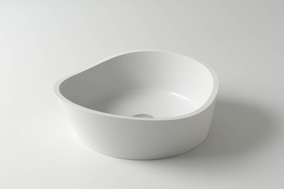 Раковина каменная белая Holbi Mars SCW Solid Surface