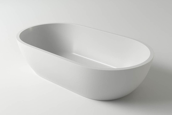 Раковина каменная белая Holbi Mercury SCW Solid Surface