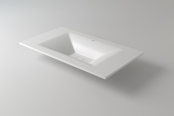 Столешница каменная белая Holbi Sirius 80 SCW Solid Surface