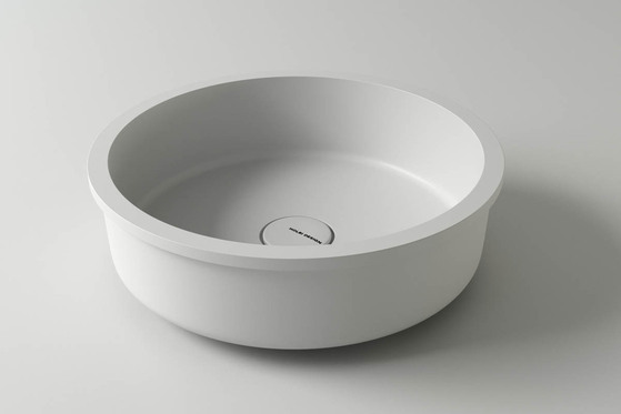 Раковина каменная белая Holbi Uran SCW Solid Surface